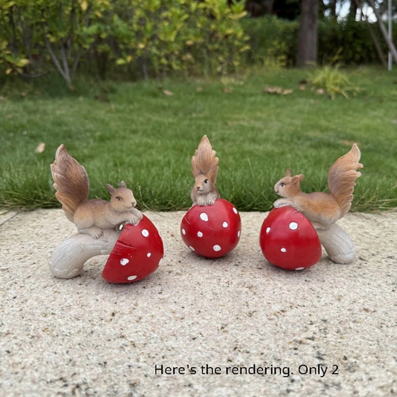 2 Squirrel Ornaments I9969