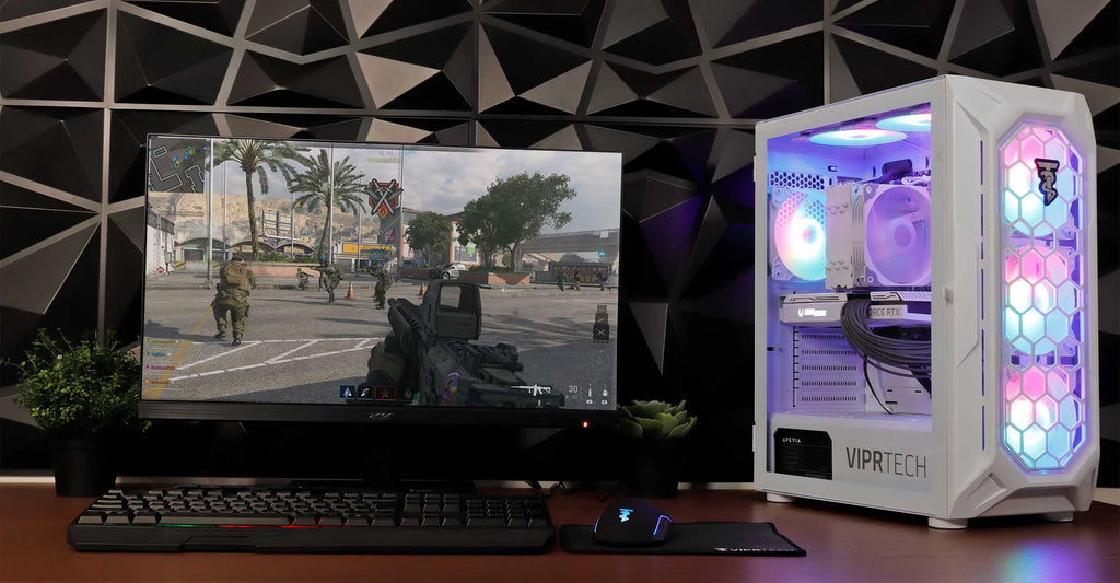 ViprTech.com Ghost 2.0 Gaming PC, AMD Ryzen 5 5600G, RTX 3060, 32GB RAM, 1TB SSD Q80090