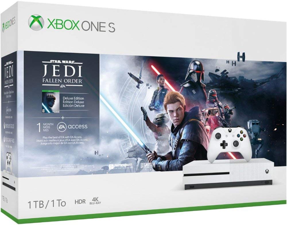 Microsoft Xbox One S 1TB Star Wars Jedi: Fallen Order Bundle with Wireless Controller J938358