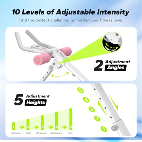 MERACH Ab Machine, Adjustable Ab Trainer for Home Gym O439978