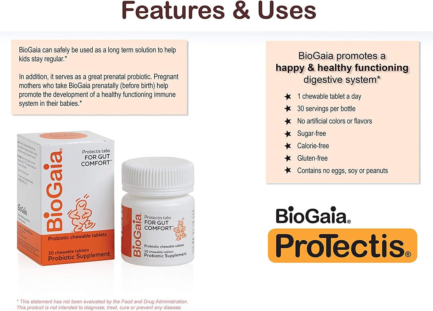 BioGaia Probiotic Chewable Tablets, 30 Count X1191