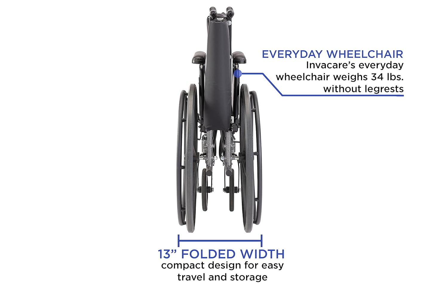 Invacare Tracer SX5 Wheelchair for Adults, 22 Inch Seat, Folding B264986