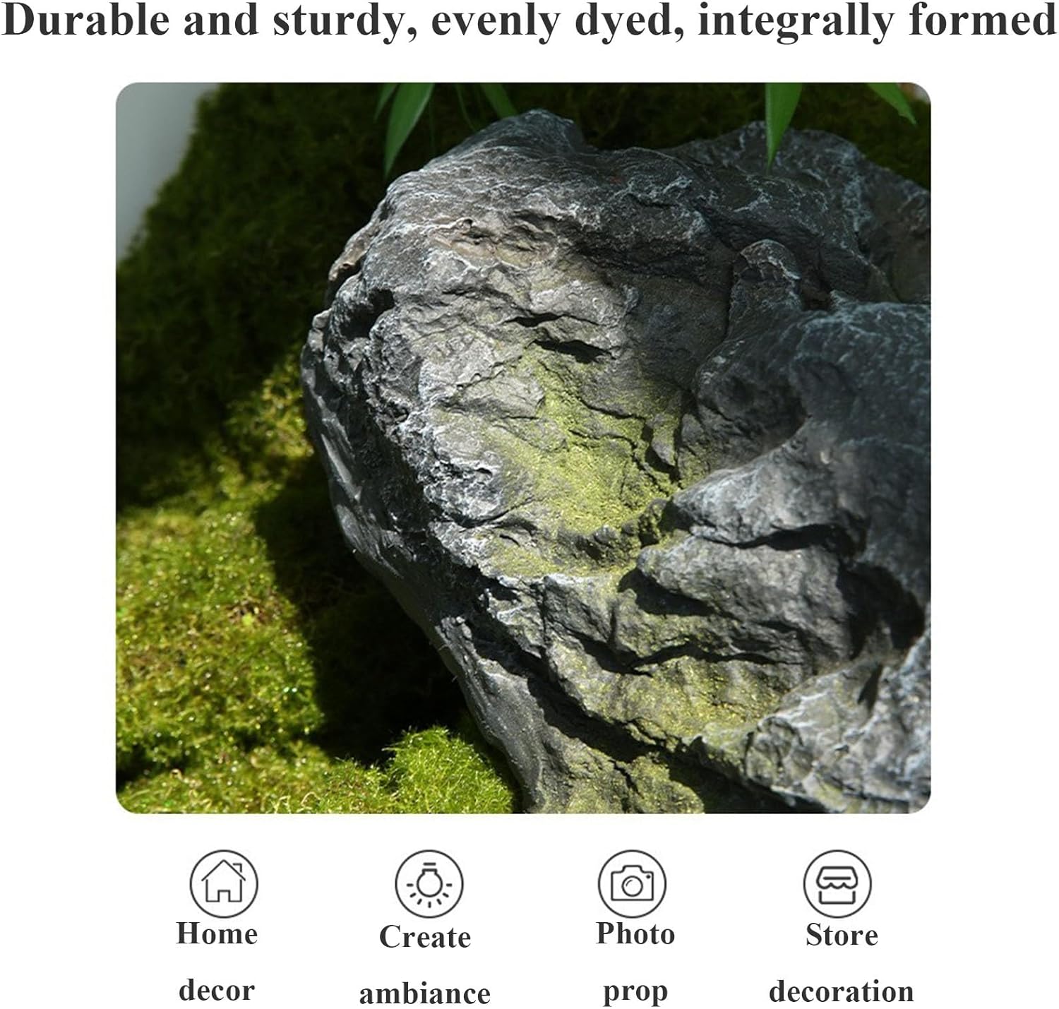 Artificial Rock Cover Faux Stone Septic Lid for Outdoor Landscaping Y3716