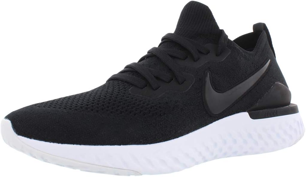 Nike Men's Epic React Flyknit Running Shoes, Black/Gunsmoke, 10