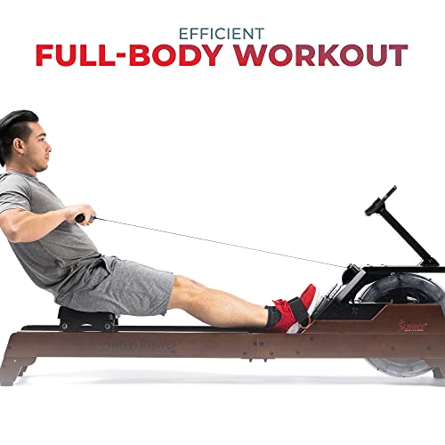 Sunny Health & Fitness Elite Water Rowing Machine T4389