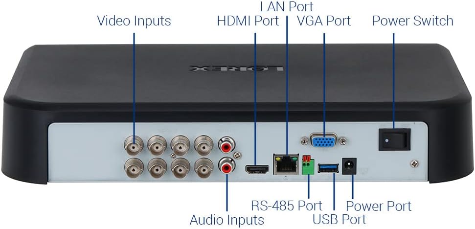 Lorex Fusion 4K 12-Channel 2TB DVR with 2 WiFi 6 Cameras A4303