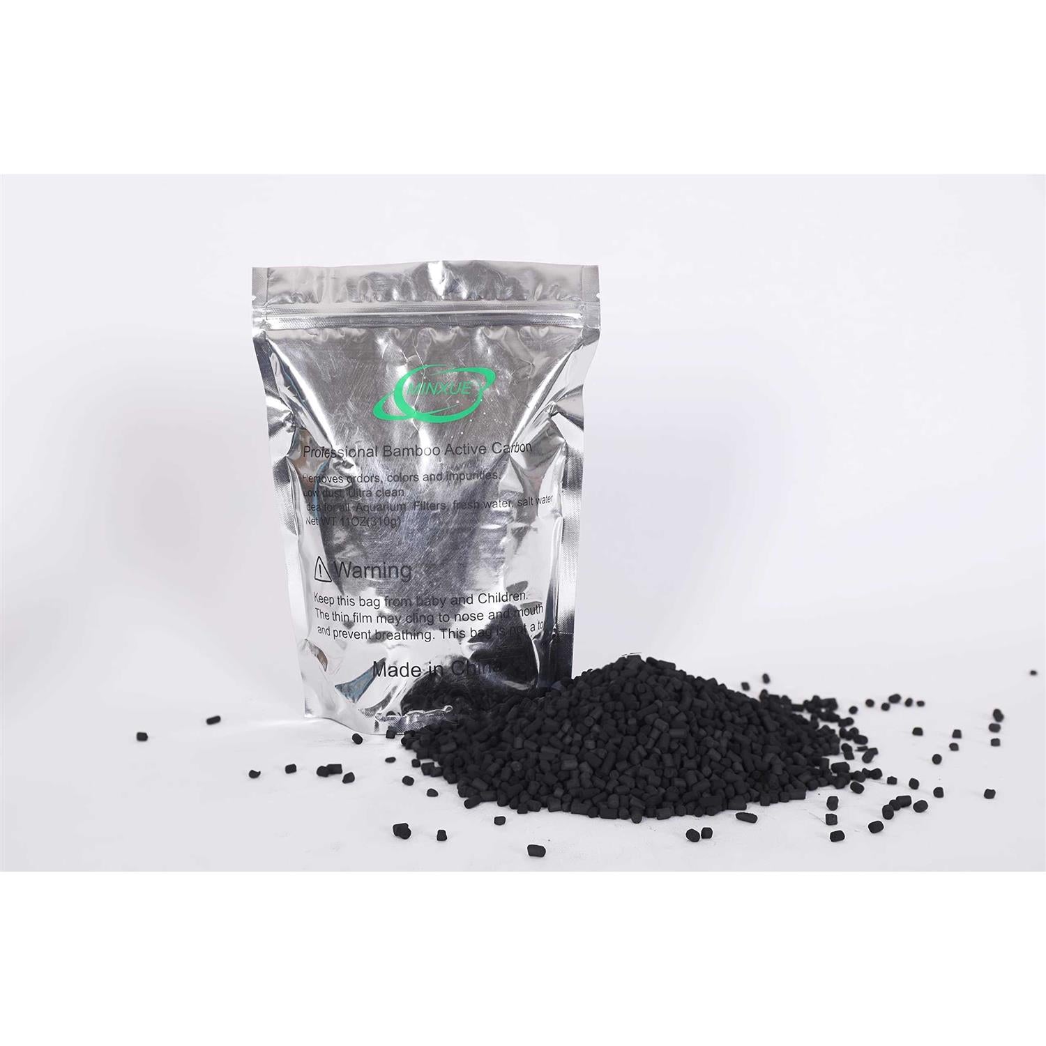 Minxue Activated Carbon Aquarium Bamboo Charcoal Pellets with Mesh Bag E848522