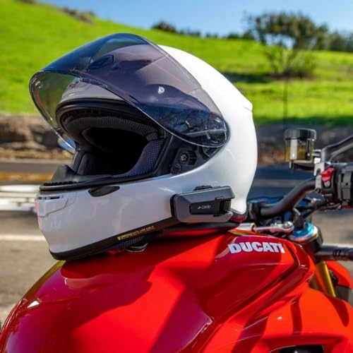 Cardo PACKTALK Edge Motorcycle Bluetooth Headset Intercom - Single Pack, Black T745612