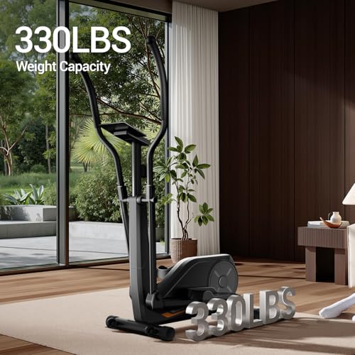 CURSOR FITNESS Elliptical Machine for Home, 8 Resistance Levels, LCD Monitor A812