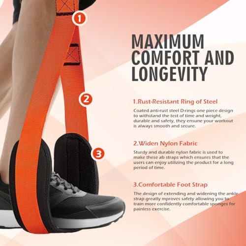 LEEKEY Resistance Bands with Handles and Door Anchor for Home Workouts O73971