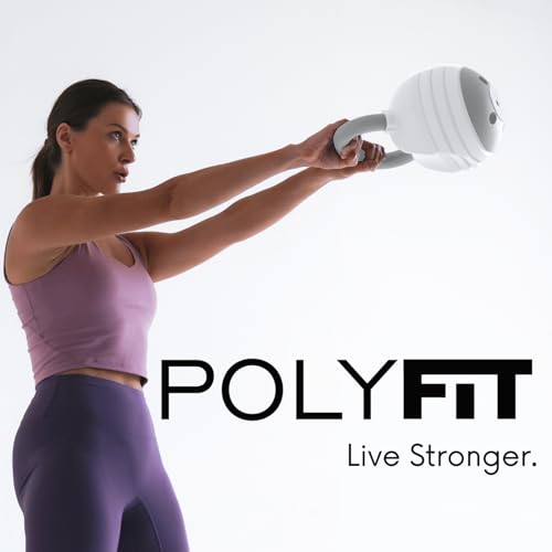 Polyfit Adjustable Kettlebell Set 30/40/50 lbs for Home Gym Q740604
