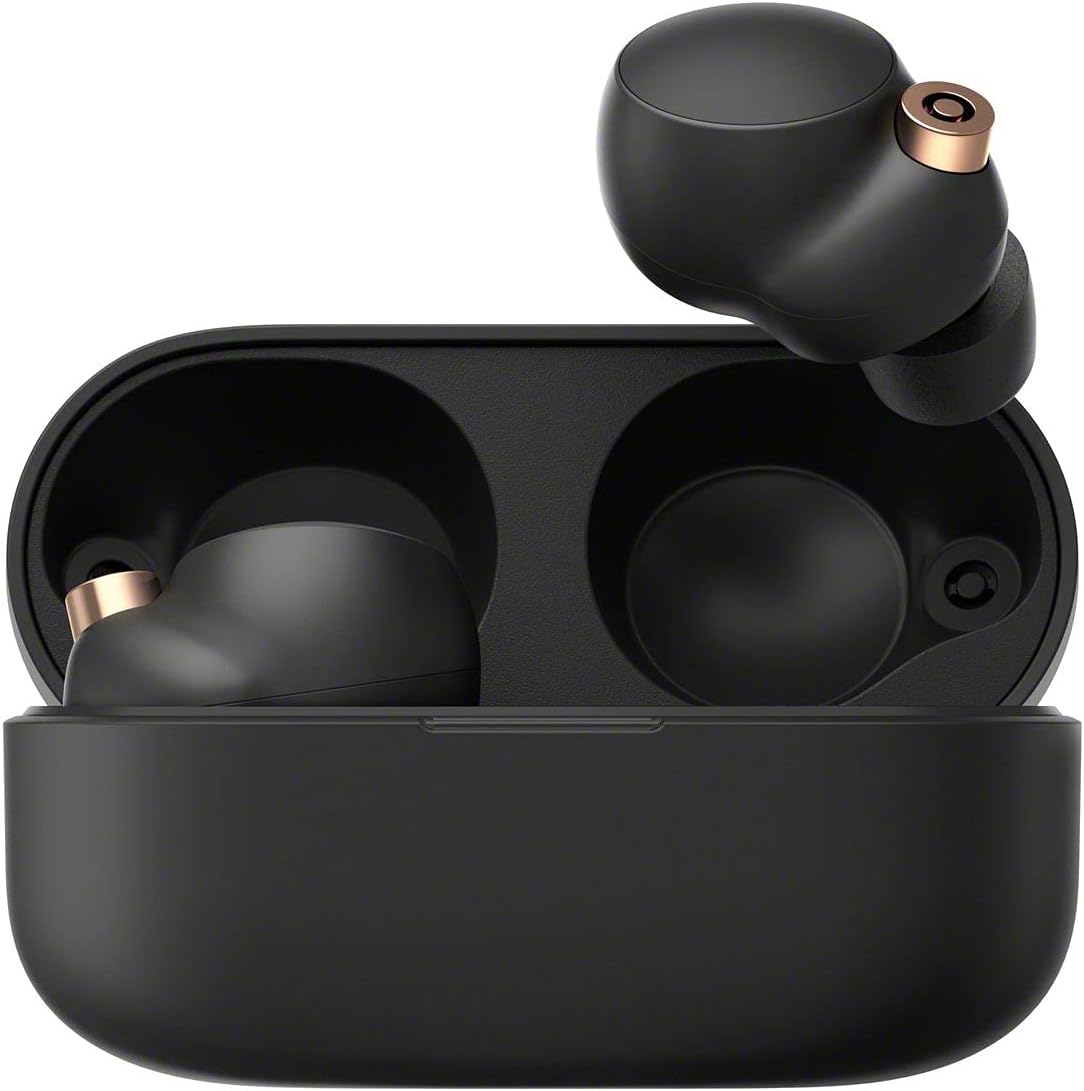 Sony WF-1000XM4 Truly Wireless Noise Cancelling Headphone with Mic, Bluetooth, Black/Copper O522