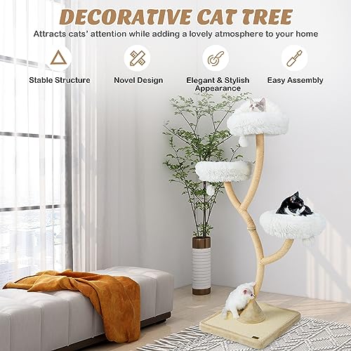 PETSITE 70" Tall Cat Tree for Large Cats with Scratching Posts N631455