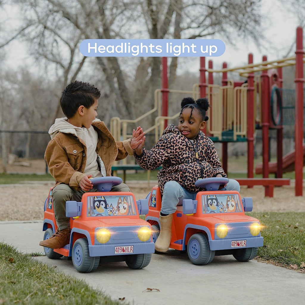 Bluey 6V Ride On Car for Toddlers with Music & Rechargeable Battery R5639