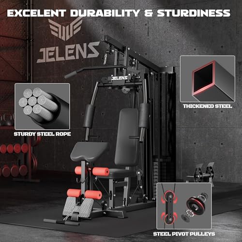 H11 Home Gym Equipment with 150LBS Weight Stack and Pulley System V316198