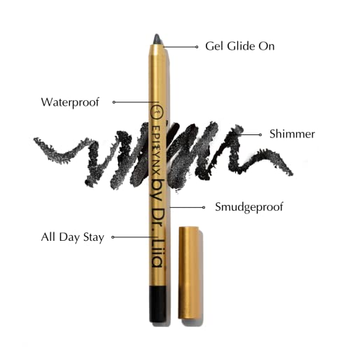 Dr. Liia Long Lasting Glide-On Gel Eyeliner Pencil, Blackest Black, Vegan L80885