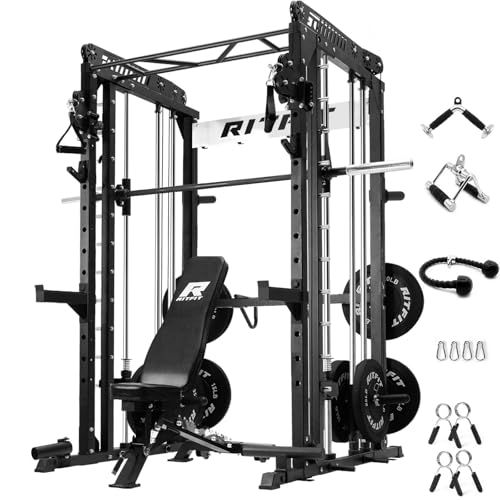 RitFit M1 & M1 Pro Smith Machine with Cable Crossover System for Home Gym Y659852