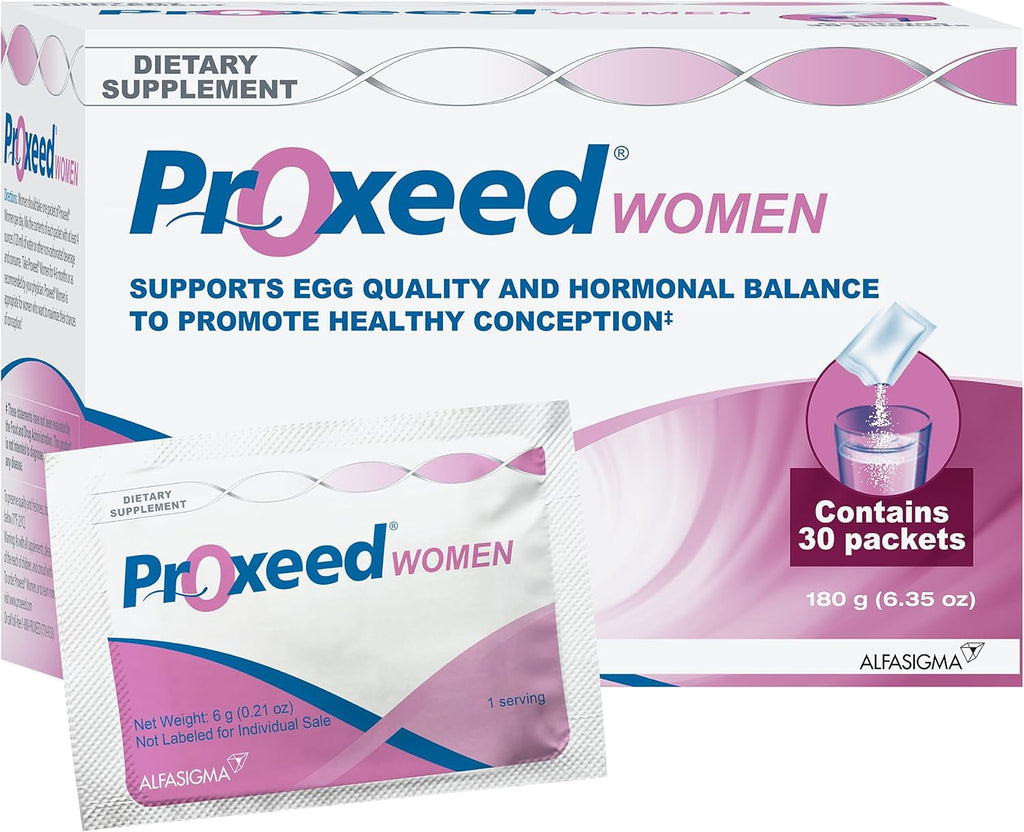 Proxeed Women | Promotes Hormonal Balance, Ovulation, Fertilization, and Egg Quality* | Clinically Proven Support for Healthy Conception | 30 Packets (30-Day Supply)