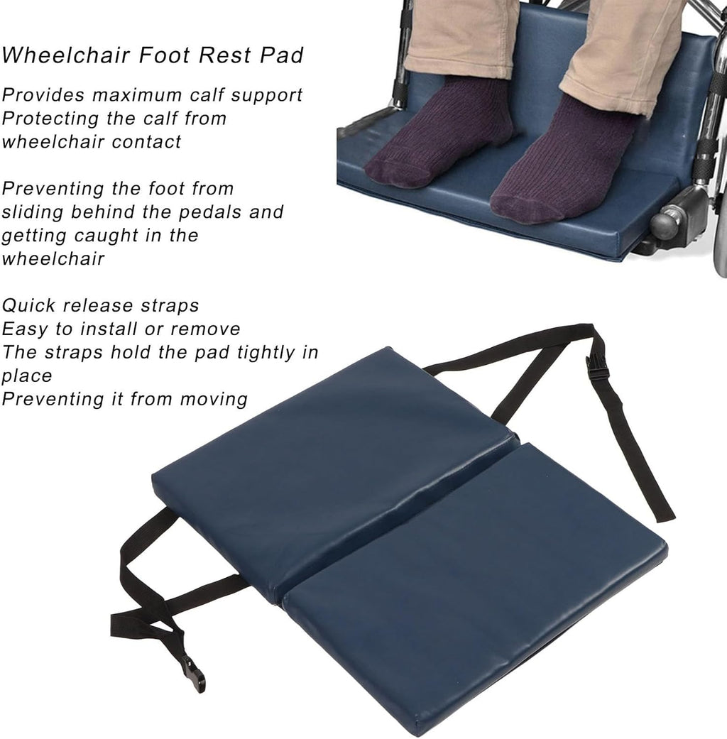 Wheelchair Foot Rest Extender Elevating Pad with Quick Release Strap B769