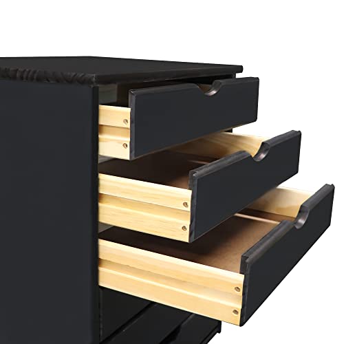Jela Original Roll Cart, Solid Wood, 6 Drawer, White H793