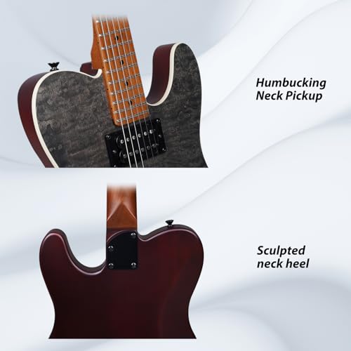 TOSTAR Electric Guitar Kit 39 Inch Solid Wood Right Handed with Amp, Mint Green X5652