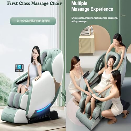 Shiatsu Heated 3D Zero Gravity Massage Chair with Bluetooth Speaker R1689
