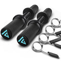 Olympic Dumbbell Handle 16" for 2-Inch Weight Plates, 2 Spring Collars Included A1556