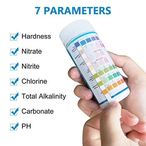 Aquarium Test Strips for Freshwater Fish Tank Water Testing Kit - 100 Strips D940578