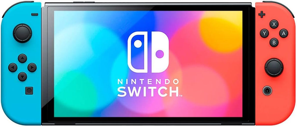 Nintendo Switch OLED Model with Neon Blue and Red Joy-Con Q73981
