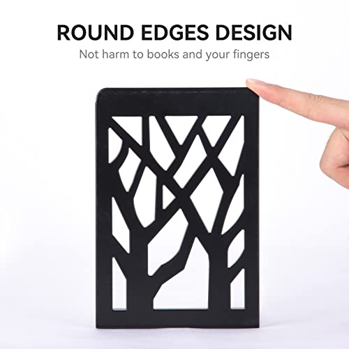 Metal Bookends for Shelves, Heavy Books, 3 Pair E9230