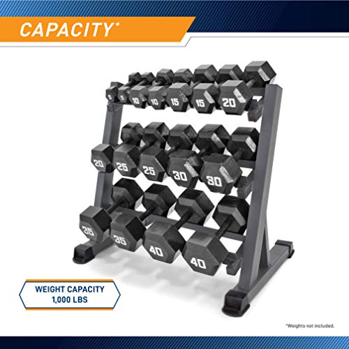 Marcy Weight Storage Organizer Rack for Dumbbells, Kettlebells & Plates W39798