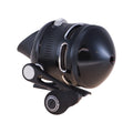 Zebco Omega Pro Spincast Fishing Reel, Size 20 Reel, Changeable Right or Left-Hand Retrieve, Pre-Spooled with 6-Pound Zebco Fishing Line, Aluminum and Double Anodized Front Cover, Black
