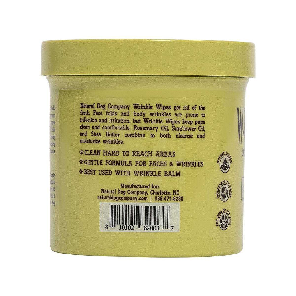 Natural Dog Company Wrinkle Wipes for Dogs D888634