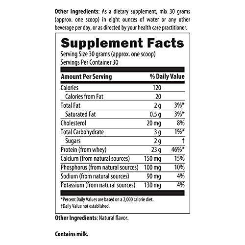 Designs for Health WheyCool Grass Fed Whey Protein Powder, Vanilla, 900g P39214