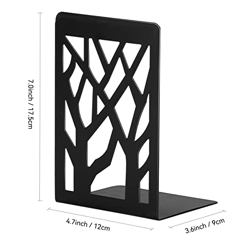 Metal Bookends for Shelves, Heavy Books, 3 Pair E9230