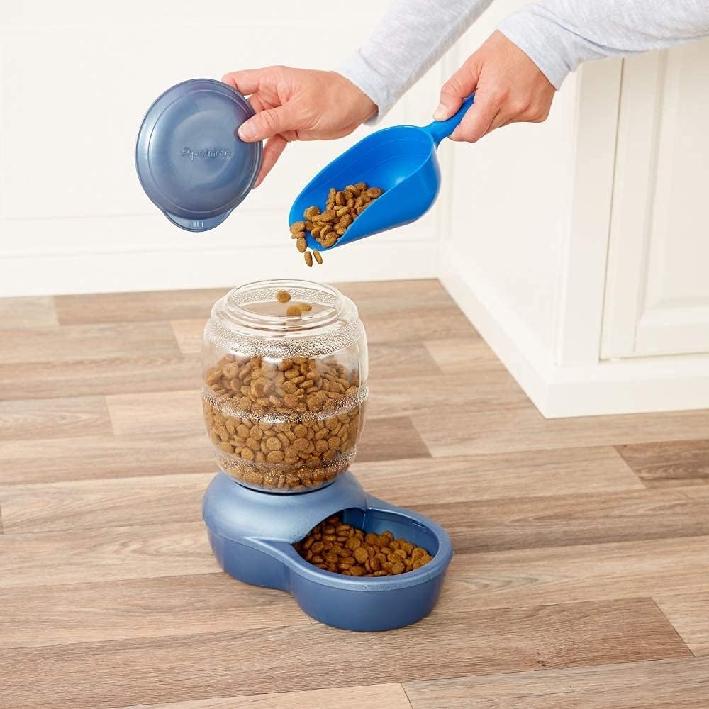 Petmate Replendish Automatic Cat and Dog Feeder, 2 LB E1217