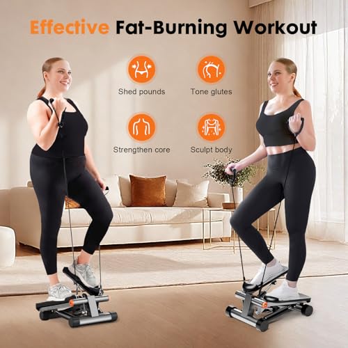 GORISE Steppers for Home Workout with Resistance Bands & LCD Monitor U584885