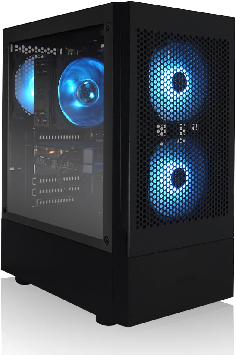 AVGPC Max Gaming PC - AMD RYZEN 5 5600G 6-Core 4.4 GHz Max Boost, 16GB 3200Mhz DDR4, RTX 4060 8GB, 1TB M.2 NVME SSD, MAX Case, Windows 11, WiFi/AC