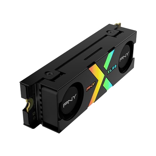 PNY CS3150 1TB PCIe Gen5 x4 NVMe M.2 SSD with Dual Fan Heatsink X402536