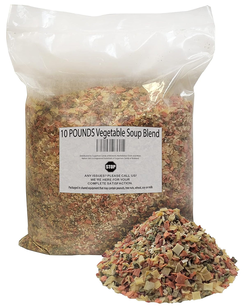 10 POUNDS Vegetable Soup Blend Dried Dehydrated Vegetable Flakes To Make Ramen Noodle Soup