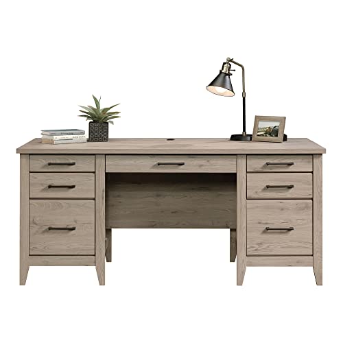 Sauder Summit Station 66"W Executive Computer Desk, Laurel Oak T123902