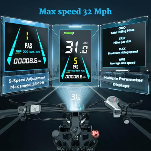 K6 Electric Bike for Adults, 20 x 4 Inch Fat Tire, 750W Motor, 48V Detachable Battery M879