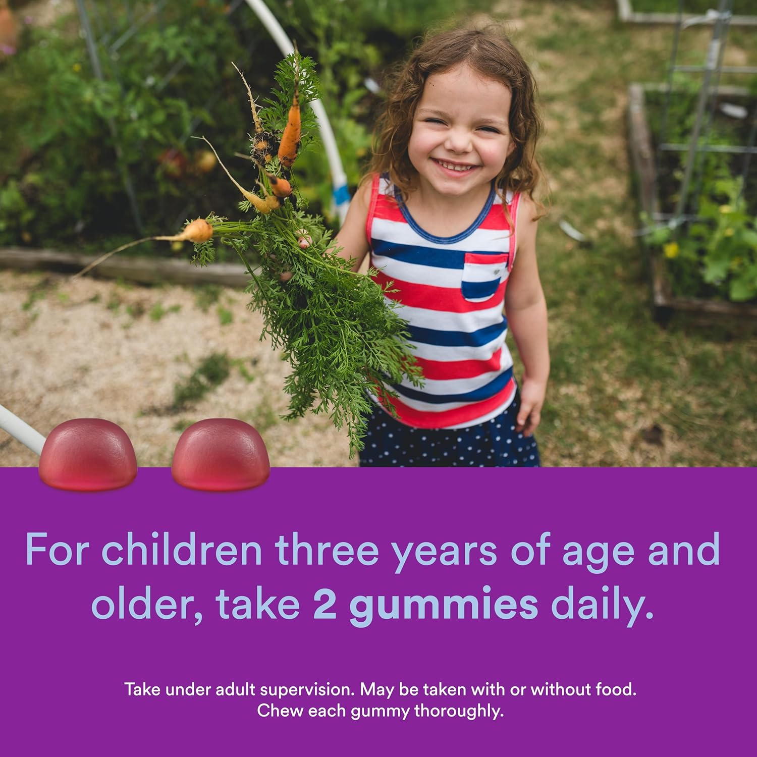 SmartyPants Kids Probiotic Immunity Gummies, Grape Flavor, 60 Count I41174