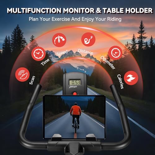 WENOKER Exercise Bike, Stationary Indoor Bike with Digital Display D581
