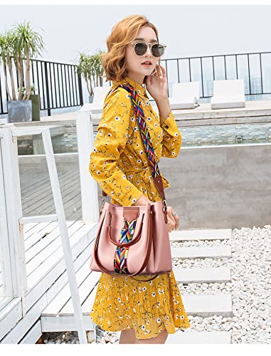 Women Fashion Handbags Tote Shoulder Satchel Purse Set 4pcs D753