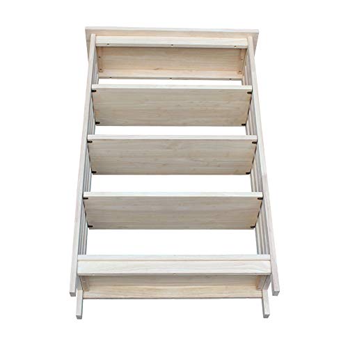 International Concepts 4 Tier Mission Shelf Unit, Unfinished X268