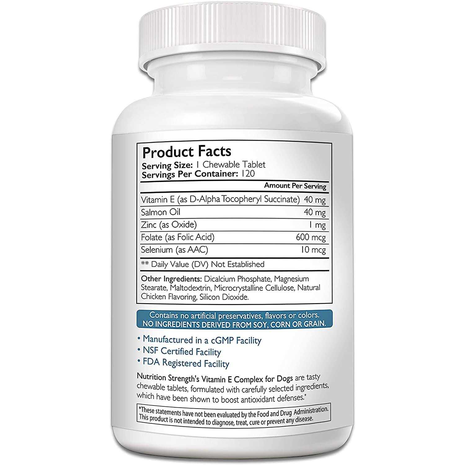 Vitamin E for Dogs Cardiovascular Support - Pet Supplies I82420