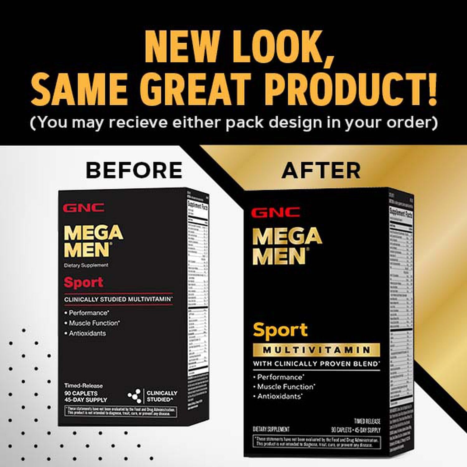 GNC Mega Men Sport Multivitamin, 90 Count B823