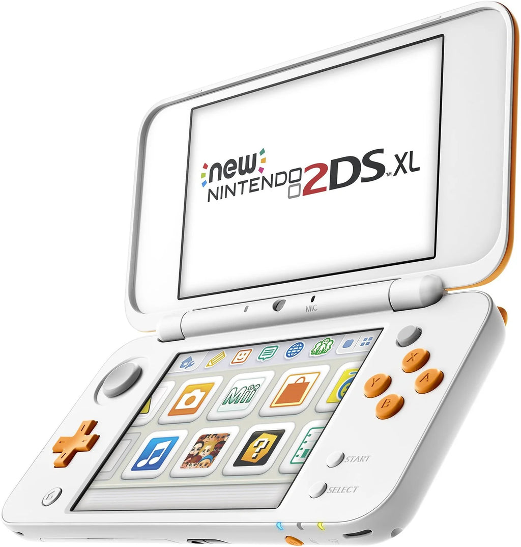 Nintendo 2DS XL Portable Gaming Console, White & Orange M6187