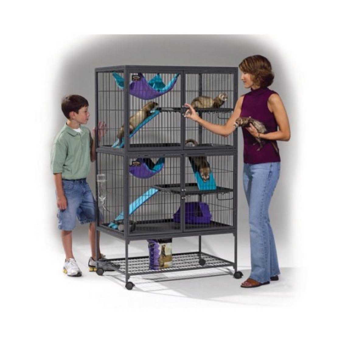 Midwest Ferret Nation Double Unit Cage Q61413